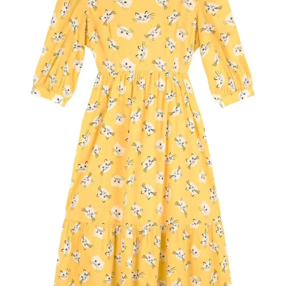 Joanie Cat Print Dress - Picture 4 of 4